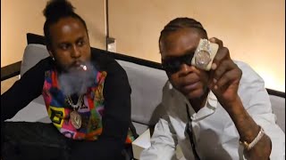 Popcaan Drop A Phat Rolex Pon Vybz Kartel After Years of Not Seeing Face to Face In Years [upl. by Akenot]