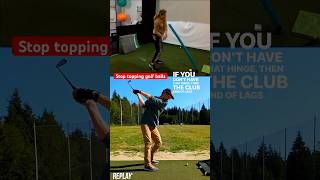 Stop topping golf balls golftips golfswing [upl. by Krahmer82]