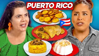 Mexican Moms Try Puerto Rican Food [upl. by Assadah]