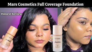 Full Coverage Foundation in budget MARS Cosmetics Foundation Review  Only ₹350 Parminder Kaur [upl. by Renrut]