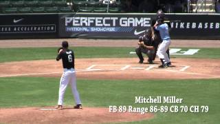 LHP Mitchell Miller from the 2015 PG National Showcase [upl. by Aira]