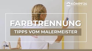 Tipps vom Olli  Malermeister Olli Gimber erklärt Farbtrennung [upl. by Kaczer56]