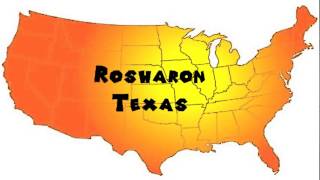 How to Say or Pronounce USA Cities — Rosharon Texas [upl. by Ikcim]