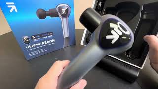 Review of Renpho Reach Massage Gun [upl. by Aryhs]