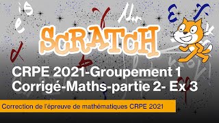 CRPE session 2021 Groupement 1Corrigé MathsPartie 2Exercice 3 [upl. by Ttessil]