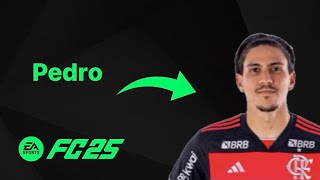 EAFC 25 How To Create PEDRO GUILHERME Face  Stats Tutorial [upl. by Enyamart46]