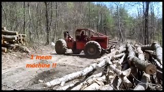 LOGGING 225D TIMBERJACK AT WORK  NEARBY MY HOME [upl. by Sorensen907]