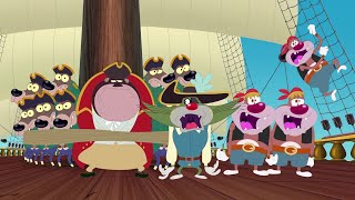 Oggy and the Cockroaches  PIRATE OGGY S05E19 CARTOON  New Episodes in HD [upl. by Elmira]