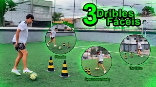 Como Driblar Tutorial 3 Dribles Fáceis Mais Úteis No Futebol [upl. by Nobel]