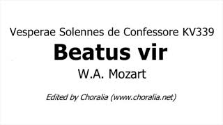 Beatus vir  Bass part from Vesperae Solennes de Confessore KV339 [upl. by Swor]