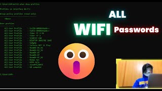 Find all WIFI password with 1 command  windows 781011  get WIFI password [upl. by Dorrehs]