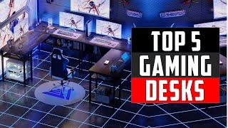 ✅Top 5 Best Gaming Desks in 2024  Best Gaming Desks Review [upl. by Yznel874]