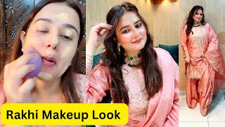 Raksha Bandhan 2024 Makeup Look  Rakhi 2024 Mskeup  Peach Makeup  SWATI BHAMBRA [upl. by Oinoitna]