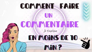 Comment faire un commentaire de texte facilement [upl. by Anaik265]