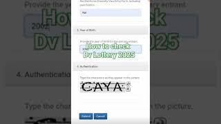 How to check Dv Lottery 2025  EDV Result Check [upl. by Longerich336]