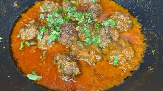 Beef Kofta Curry 🍛  Making of Kofta curry with extra spices 🥵 [upl. by Mallorie576]