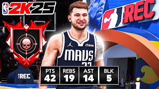 LUKA DONCIC BUILD  LEGEND DIMER is UNGUARDABLE in the RANDOM REC NBA 2K25 [upl. by Ltihcox]