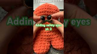 Adding safety eyes part 2 crochet amigurumi plushies [upl. by Wylie]