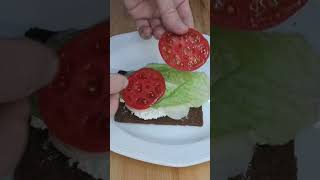 Czarna kanapka food Black sandwich [upl. by Sardella]