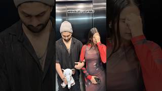 Embarrassing situation in public🫣 youtubeshorts alfesh comedy couple couplecomedy viralvideo [upl. by Akirat26]