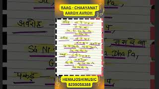 Chayanat Raag Aroh Avroh Pakad music hindustaniclassicalraga classicalmusic astrology musice [upl. by Anica394]