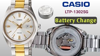 How to change the battery casio LTP1302SG [upl. by Manard]