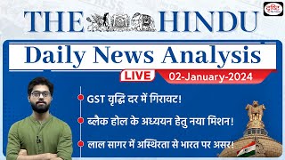 02 January 2024  The Hindu Newspaper Analysis  Drishti IAS [upl. by Ecnerwaled]