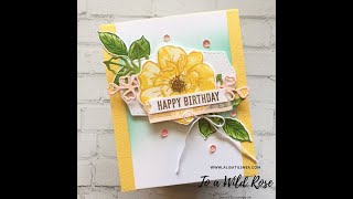 Stampin Up To a Wild Rose Set [upl. by Hawken]