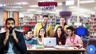 Campus Diaries Season 2 Release Date  Campus Diaries Season 2 Trailer  Mx Player [upl. by Florine]