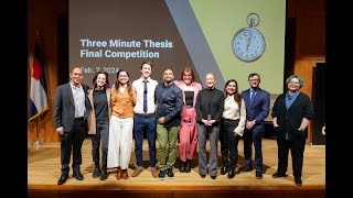 Three Minute Thesis 3MT Final Competition  2024 [upl. by Yessej]