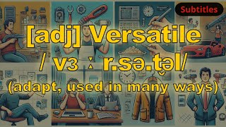 adj Versatile meaning adapt used in many ways with 5 examples [upl. by Kimbra]