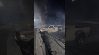 1000hp Nitrous Fueled diesel Burnout in Sally the burnout Truck [upl. by Cob]