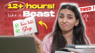 How to study 12 Hours for NEET 2025 Extreme Timetable [upl. by Aihsemek]