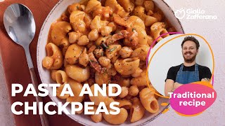 PASTA and CHICKPEAS  the TRADITIONAL RECIPE ❤️😍 [upl. by Ttenneb426]