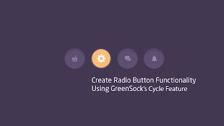 Create An Animated Radio Button Using GreenSock’s Cycle Feature [upl. by Sydney920]