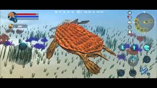 today playing archelon simlator and i kill leedsiethyes and plesiosaures [upl. by Eade433]