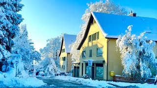 SWITZERLAND  Winter Wonderland🇨🇭Zurich City Covered In Snow  City Snowfall [upl. by Aicener659]