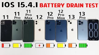 iPhone 11 vs 11 Pro vs 11 Pro Max vs 12 vs 12 Pro  12 Pro Max  13  13 Pro Battery DRAIN Test 2022 [upl. by Wawro755]