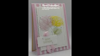 Stampin Up Translucent Florals [upl. by Pendleton]