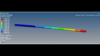 Linear Static Analysis of Cantilever Beam using OptiStructHyperMesh [upl. by Flyn]