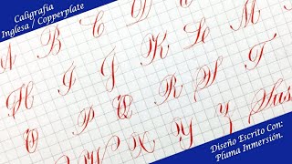 ✔ Caligrafía Inglesa  Copperplate  ABECEDARIO EN MAYUSCULAS  Cómo Escribir Bonito Pablo Bermúdez [upl. by Screens46]