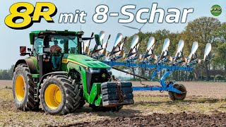 Howto Ecken auspflügen🧐 8R 370  LEMKEN 8Schar😈 [upl. by Nawad]