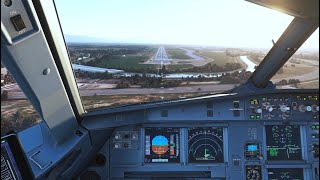 FLOATY LANDING INTO ALGIERS  FENIX V2  CFM OPS [upl. by Shanna290]