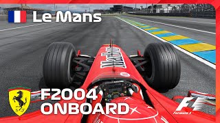 Ferrari F2004  Le Mans 2023 Onboard Lap  Assetto Corsa [upl. by Keene]