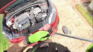 2017 Kia Sportage jump start battery replacement new battery [upl. by Chor]