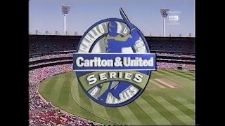 Channel Nine  Wide World Of Sports  One Day Cricket  Australia vs England  Opener 1511999 [upl. by Nrojb]