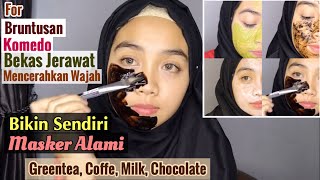 DIY Masker Alami Ampuh Untuk Jerawat Komedo Bekas Jerawat Wajah Kusam [upl. by Arvo110]