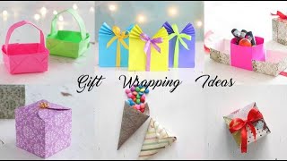 6 DIY Gift Wrapping Ideas  Paper Craft  Ventunoart [upl. by Hizar]