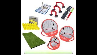 PORTABLE GOLF TRAINING SET ALIGNMENT RODS FOAM GOLF BALLS CHIPPING BASKET COSTCO GOLF GOSPORTS [upl. by Tedmann]