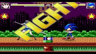 MUGEN Request Yukina VS Sonic Nexus Games [upl. by Aiek]